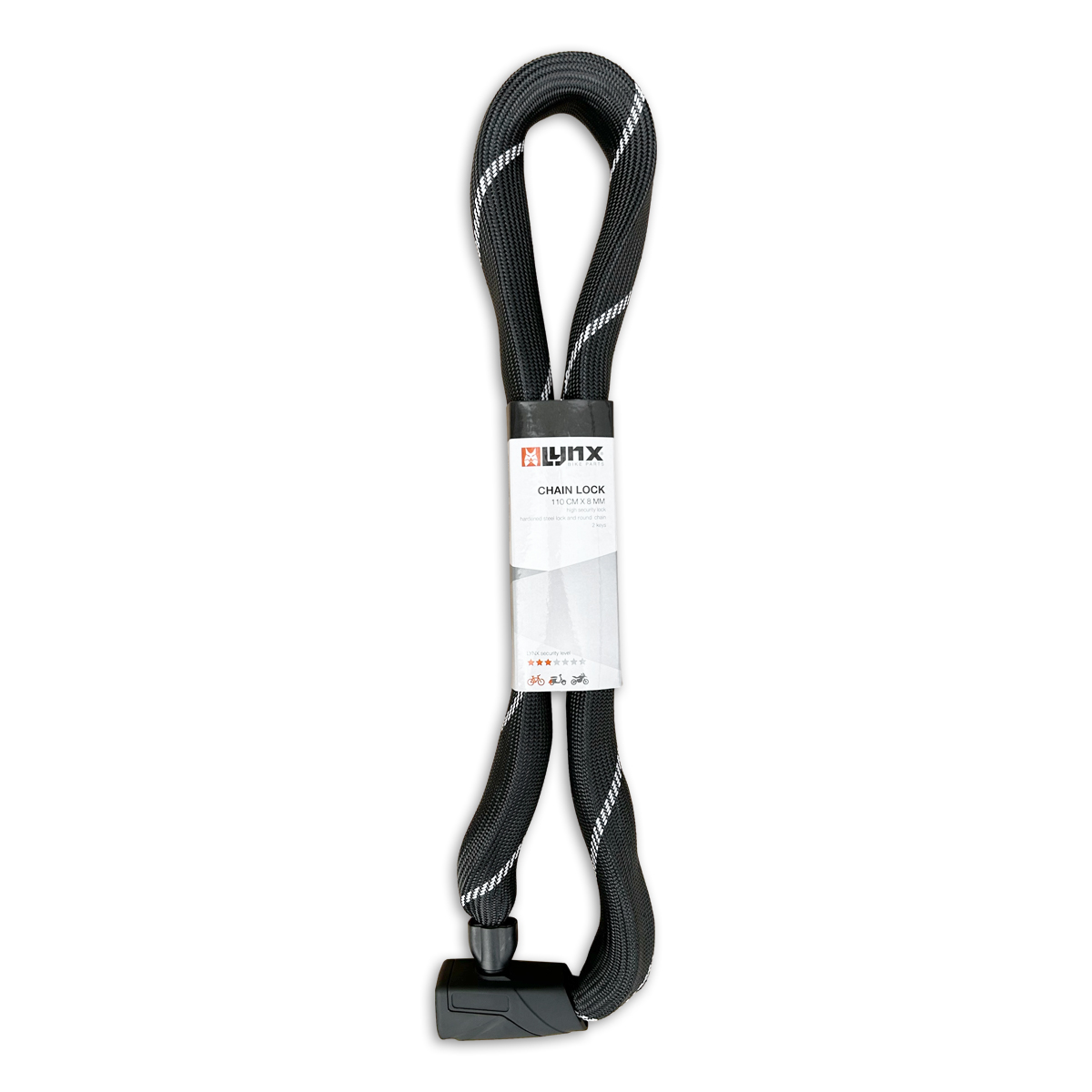410325.110 LYNX Kettingslot Bronx 110 cm x 8 mm