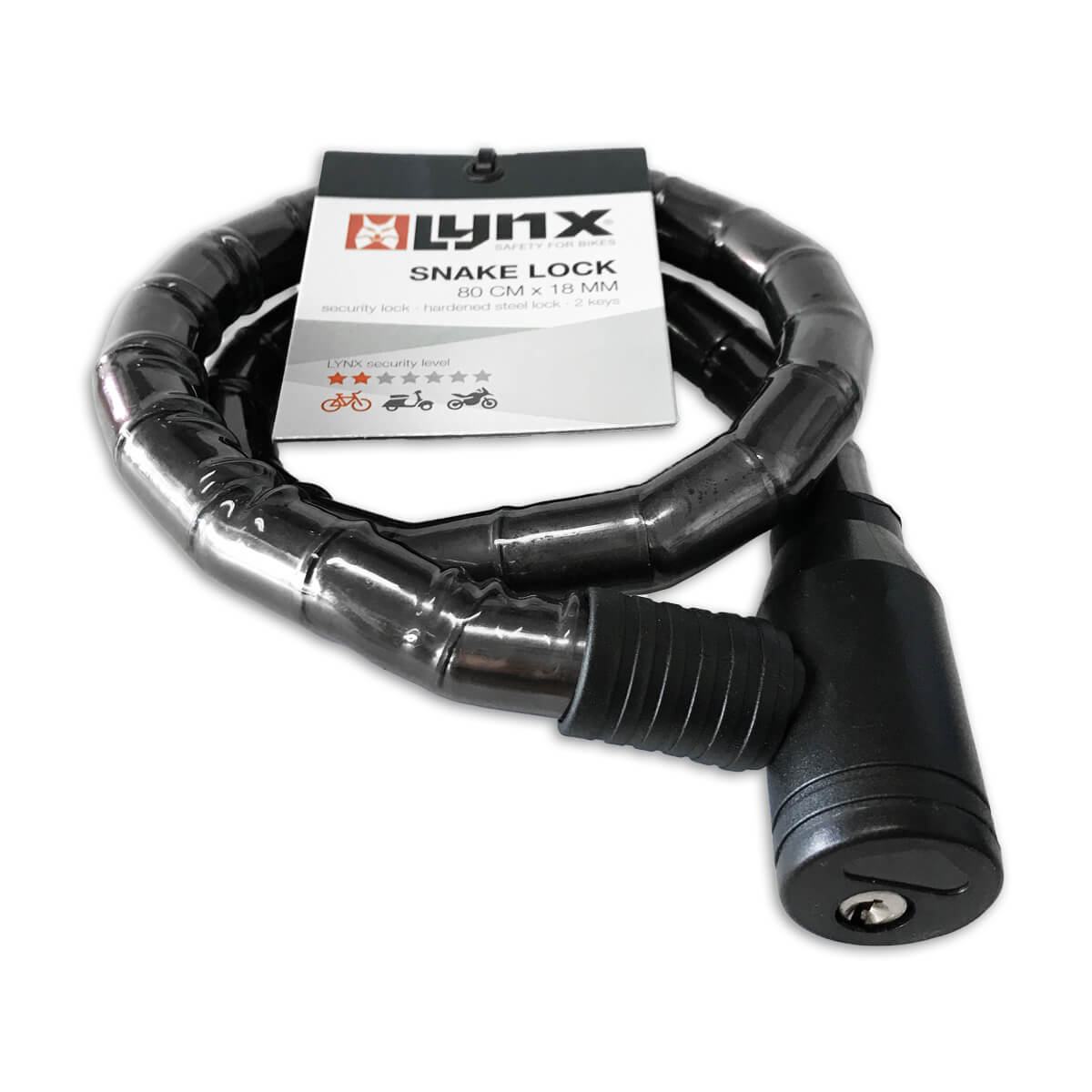 410242 LYNX Pantserkabelslot 80 cm x 18 mm
