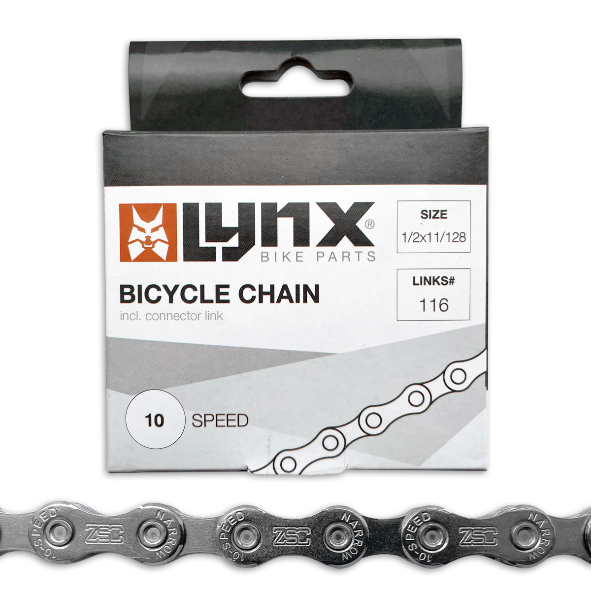 440412 LYNX Fahrradkette 10-fach 1/2 x 11/128 Inch - 116L - 6.2 mm